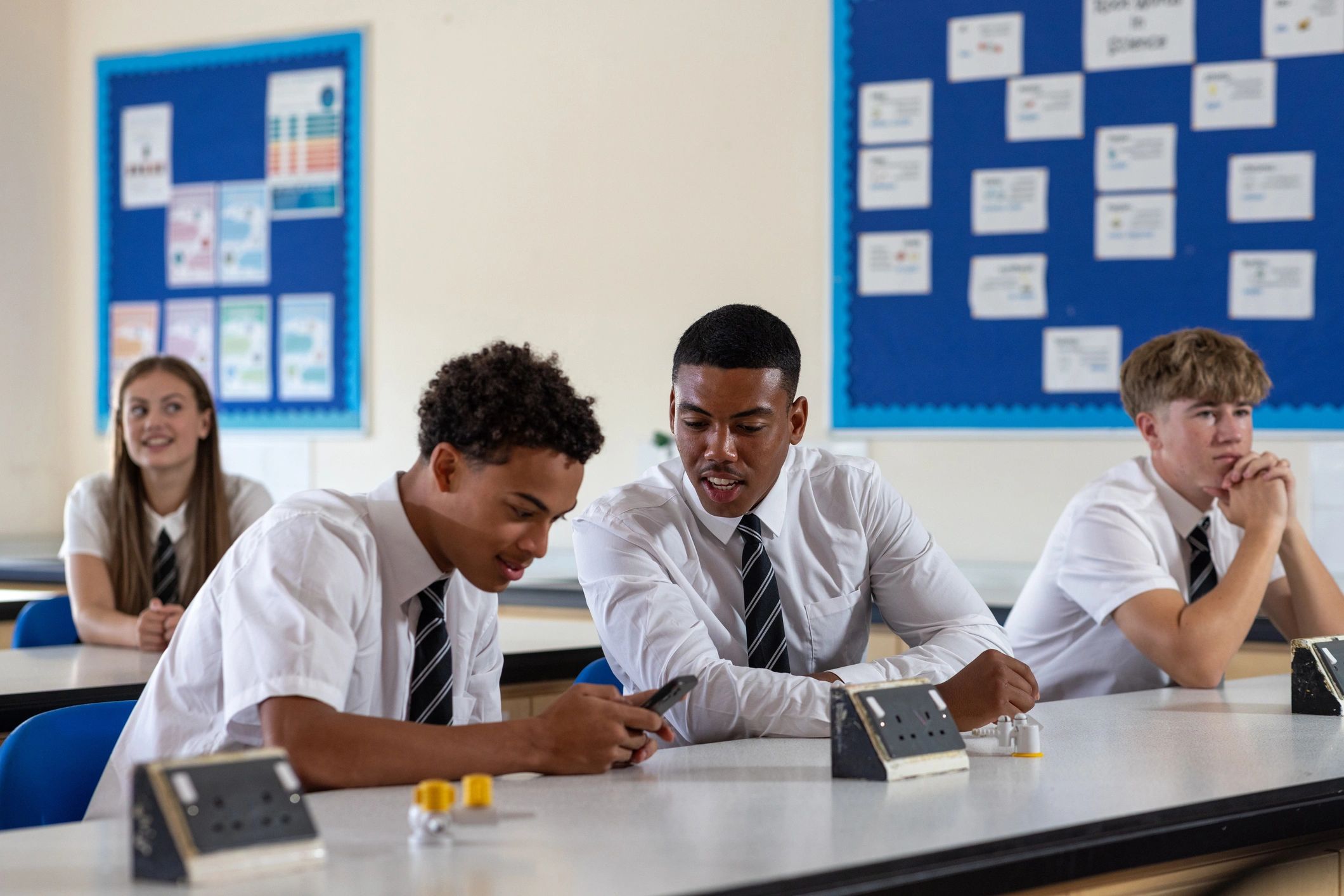 Students gathered in a classroom before instruction